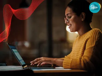 person using computer