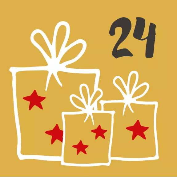 24th December advent calendar tile
